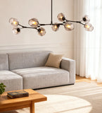 Mid Century Branching Bubble Chandelier Glass for Living Room, Arm Adjustable