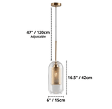 Industrial Glass Light Pendants with Round Spheres