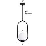 Minimalist Ring Glass Pendant Lighting Fixtures