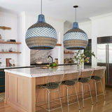 Wabi-Sabi Rattan Light Pendants for Kitchen