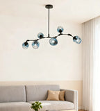 Mid Century Branching Bubble Chandelier Glass for Living Room, Arm Adjustable