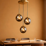 Modern Globe Glass Pendant Light Dimmable for Kitchen Island