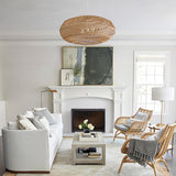 Rattan Pendant Light for Rustic Dining Room