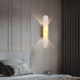 Luxury Corrosion-resistant Marble Brass Bedside Wall Light