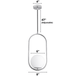 Minimalist Ring Glass Pendant Lighting Fixtures