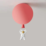 Balloon Astronaut Ceiling Light for Children, Anti Glare