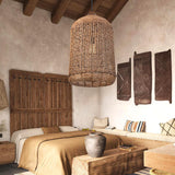 Boho Rattan Pendant Lighting for Kitchen
