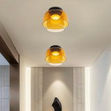 Vintage Glass Ceiling Light Fixtures for corridor