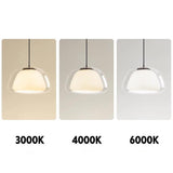 Cream Glass Pendant Lights for Kitchen Island