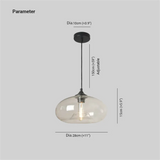 Retro Colorful Glass Pendant Light LED Dimmable for Dining Rooms