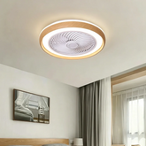 Nordic Ceiling Fan with Light Quiet and Dimmable for Bedroom, Ø 50 cm