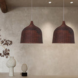 Japanese Rattan Dining Room Pendant Light
