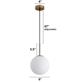 Minimalist Ring Glass Pendant Lighting Fixtures