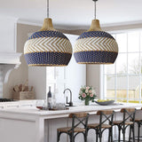 Rattan Dome Pendant Light for Dining Room