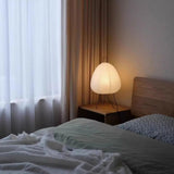 Scandinavian Paper Table Lamp White for Living Room, Anti-Glare
