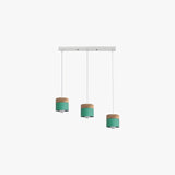 Nordic Wood Pendant Light Metal Height Adjustable for Dining Room