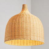 Japanese Rattan Dining Room Pendant Light