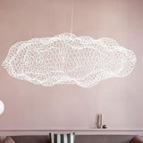 Modern Cloud Pendant Light Metal for Dining Rooms, Height Adjustable