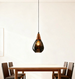 Vintage Handblown Glass Pendant Light Dimmable for Dining Rooms