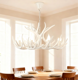 Mid Century Deer Antler Pendant Light Height Adjustable for Dining Room