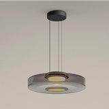Italian Glass Amber Pendant Light for Dining Room