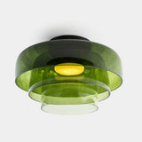 Nordic Multi-Layer Glass Flush Mount Ceiling Light for Bedroom