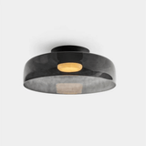 Nordic Multi-Layer Smoked Glass Flush Ceiling Light for Bedroom