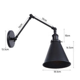 Industrial Adjustable Iron Wall Light