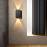Slim Flat Up and Down Wall Sconce for Bedside