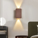 Minimalist Square Wall Light Fixture Metal for Bedroom, Anti-Glare