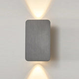 Minimalist Square Wall Light Fixture Metal for Bedroom, Anti-Glare