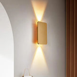 Minimalist Square Wall Light Fixture Metal for Bedroom, Anti-Glare