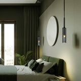 Modern LED Bottle Design Crystal Bedside Pendant Light