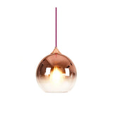 Modern Glass Globe Pendant Light Dimmable for Dining Room