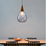 Artisan Glass Pendant Light Vintage Anti Glare for Dining Room