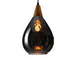 Vintage Handblown Glass Pendant Light Dimmable for Dining Rooms