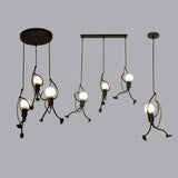 Modern Iron Man Pendant Light Dimmable for Dining Room