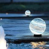 Modern Moon Garden Light Solar Glass Waterproof
