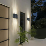 Modern Outdoor Up and Down Wall Light Aluminum Black for Exterior Wall, IP65