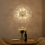 Crystal Dandelion Chandelier LED for Modern Dining Room