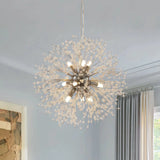 Crystal Dandelion Chandelier LED for Modern Dining Room