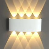 Modern Outdoor Up Down Wall Light Waterproof Metal for Exterior Wall