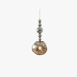 Silver Glass Contemporary Bedroom Pendant Lighting