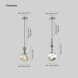 Silver Glass Contemporary Bedroom Pendant Lighting
