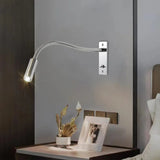 Modern Flexible LED Wall Mount Light Dimmable for Bedside