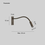 Modern Flexible LED Wall Mount Light Dimmable for Bedside