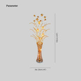 Golden Metal Vase Shape Living Room Floor Lamp - Clowas