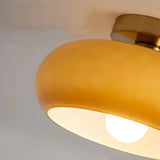 Bauhaus Retro Glass Flush Ceiling Light for Hallways