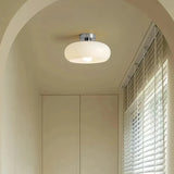 Bauhaus Retro Glass Flush Ceiling Light for Hallways