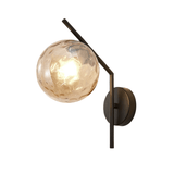 Modern Globe Glass Wall Light Dimmable for Bedroom